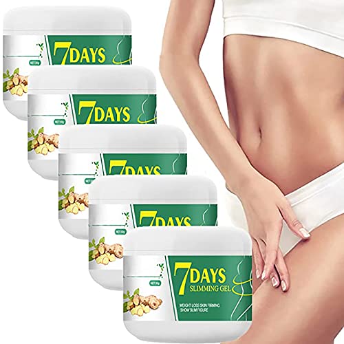 Ingwer-Schlankheitscreme, 7 Tage Ingwer-Schlankheitscreme, Ingwer-Fettverbrennungscreme, Bauchschlankheits-Ingwer-Heißcreme (5pcs) Cover