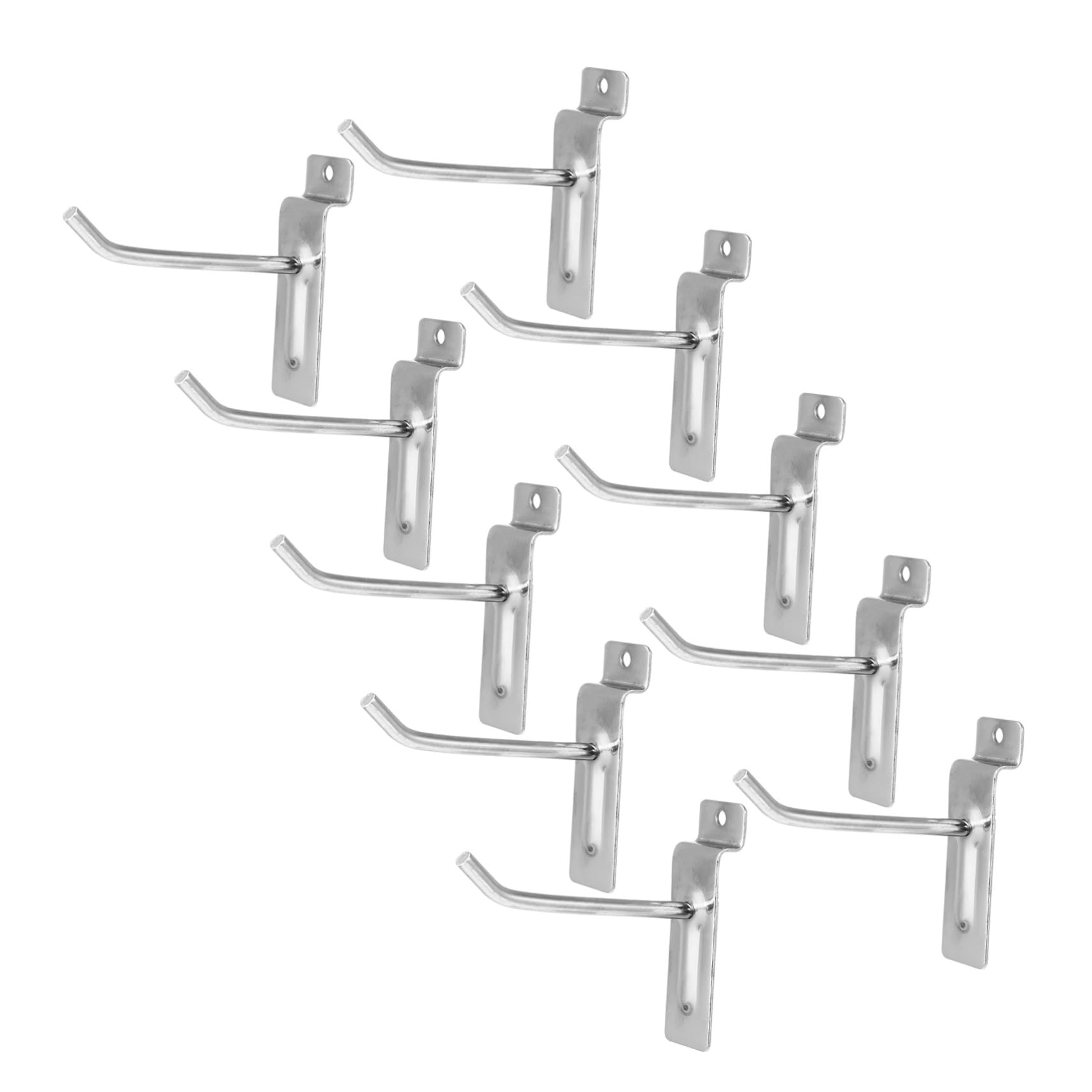 KICHOUSE Utility Plate Hooks Pack Easy Install Iron Hooks for Garage Workshop Retail Store