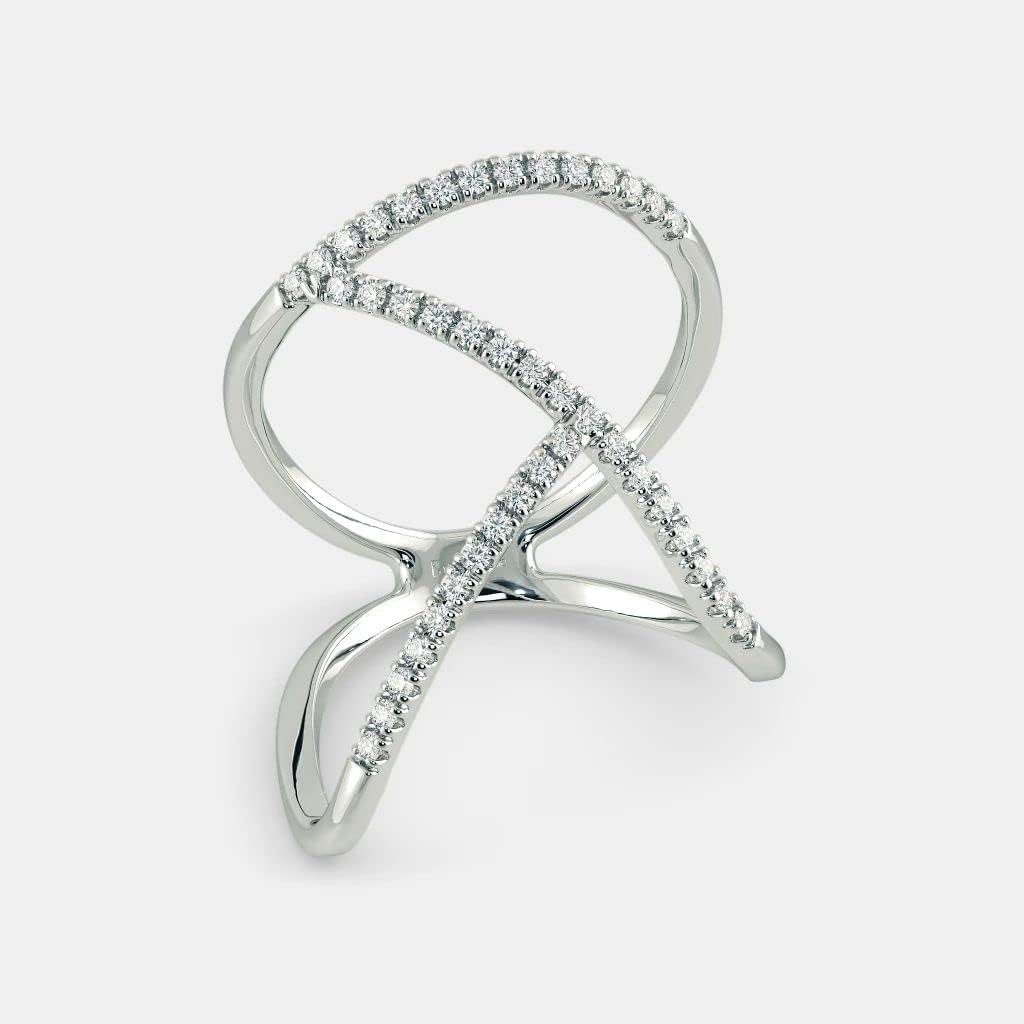 925 Sterling Silver Ring US Size 4,5,6,7,8 Minimalistic Casual Wear lightweight Jewelry Simulated CZ Diamond Stackable Rings Promise Fashion Rings Wedding birthday gifts for Women Girls