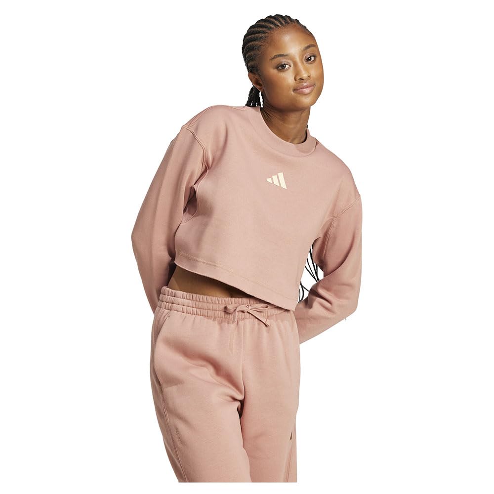 adidas All SZN Crop Graphic Sweatshirt XS, Różowy kolor, XS