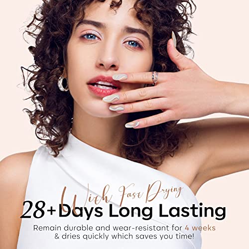Image of DUDUSTRONG Bolt Bee Gel Glossy Finish Nail Polish Kit Neutral Gel Nail Polish Set 6 Colors, Nude Skin Tones Beige Taupe For All Seasons, Women Girls (A1-Barely There(02+126+116+123+135+122)), 90 Ml