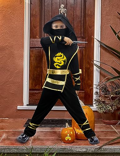 Nabobs NABOBS003 Kids Ninja Costume - Ninja Outfit Boys Gragon Costume thumb #5