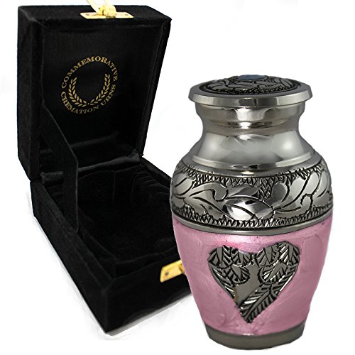Pink Loving Angel Wings - Urns for Ashes - Funeral, Burial, Niche or