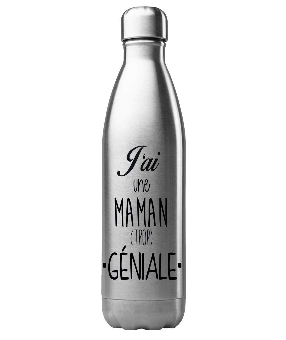 Borraccia termica in acciaio INOX 500 ml stampata è complicata essere una principessa e una G sorella alla volta rif G1905