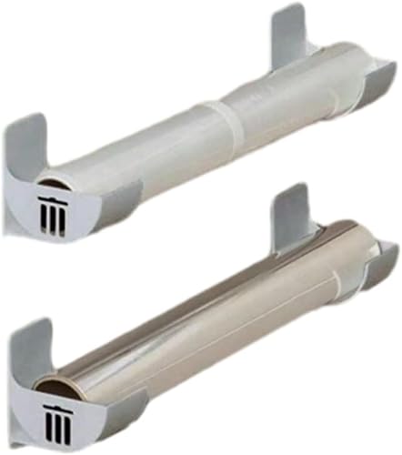 Miniatura 9 de Paquete de 4 estantes de almacenamiento de cocina sin taladros con ganchos adhesivos, montado en la pared y organizador de puerta de gabinete para