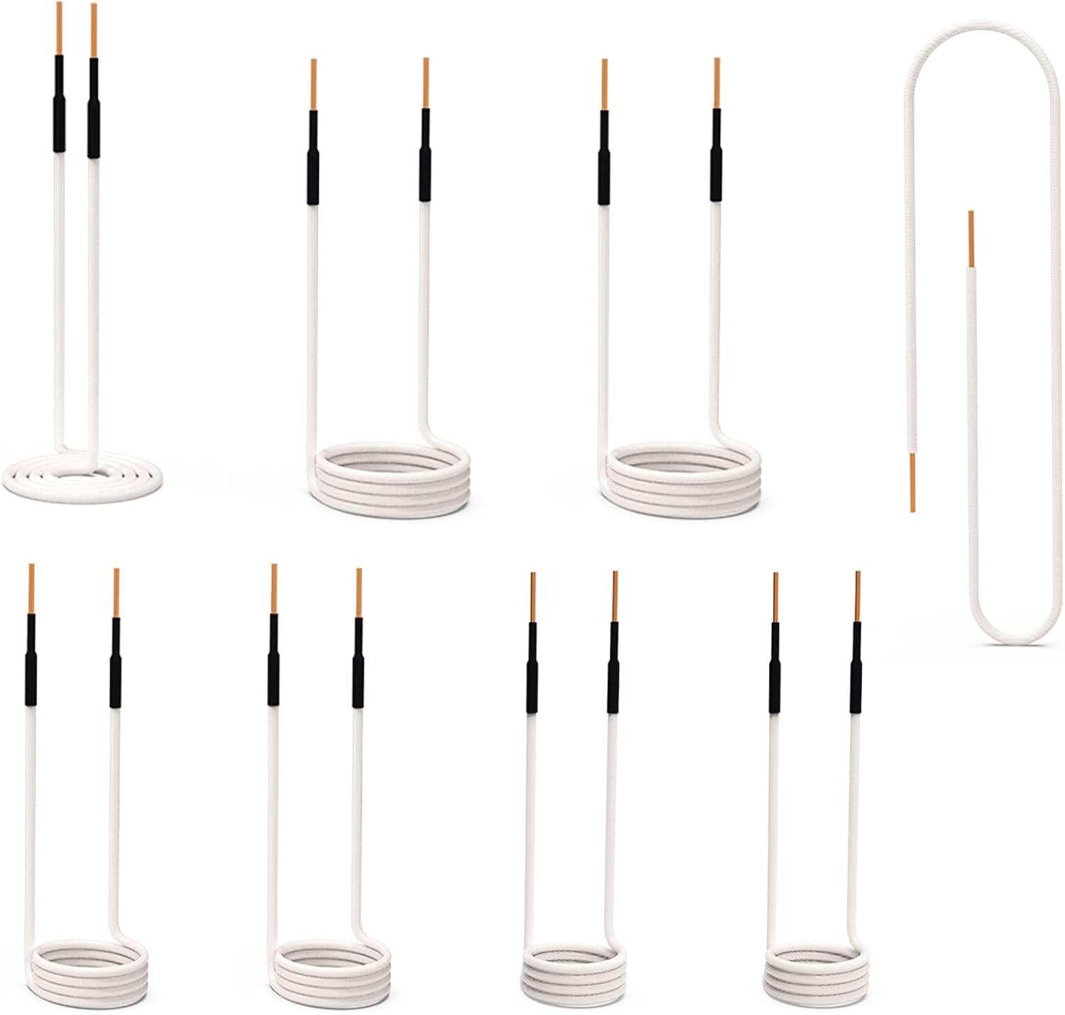 8pcs Induction Heater Coil Kit， Most Used Induction Heater Coils with