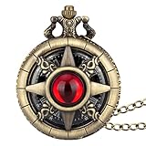 Generico Orologio Da Da Uomo Con Con Numeri Romani - Idea Regalo Çon Movimento Al Quarzo Ćon Catena | Orologio Ďa Tasca Vintage Čon Numeri Romani Steampunk | Quadrante Ĉon Órologio In Pietra Pre