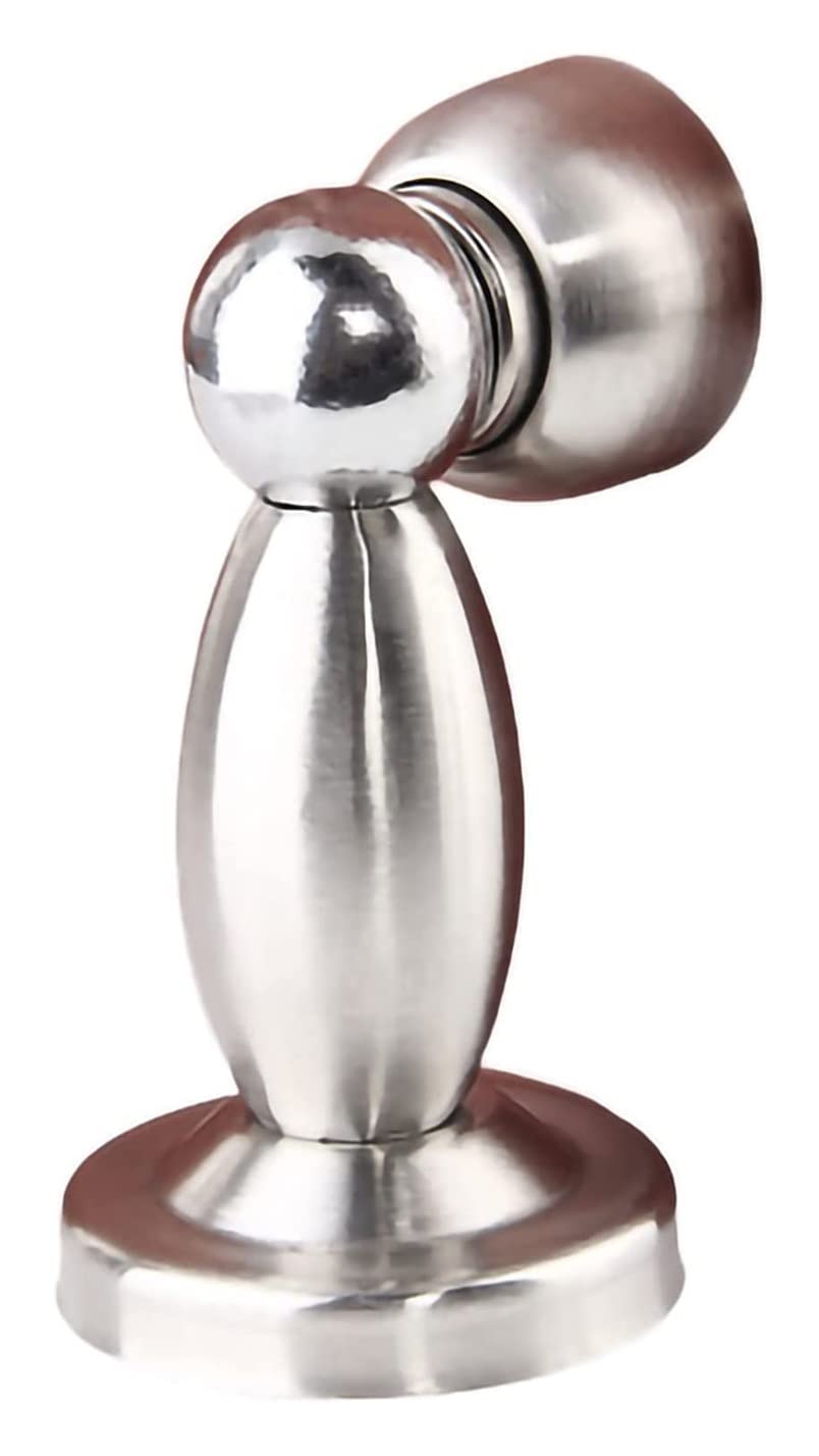 Nvsfzgiyg 5V Door Stopper Doorstops Stainless Steel Magnetic Doorstop Brushed Satin Nickel, Stops,Wall Floor Mounted Holder Catch