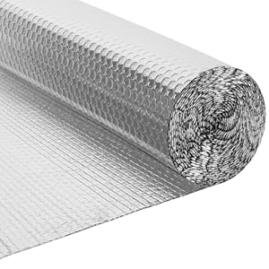 BLOSTM Folie-isolatierol 1 m x 10 m – radiatorreflectorpanelen voor vloer, plafond, dak, wandisolatie