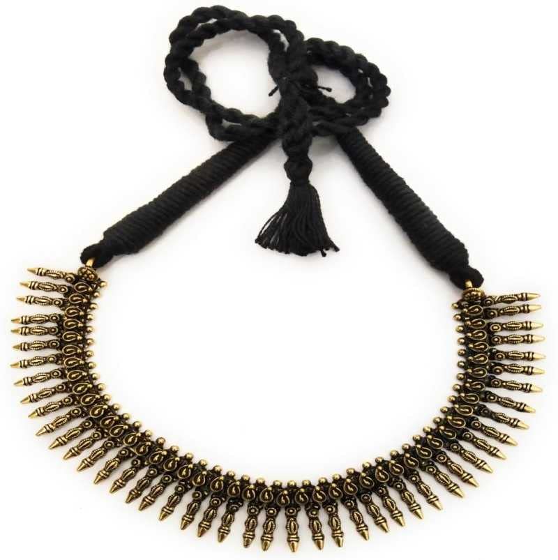 Buy Oxidised Gold Necklaces Antique 