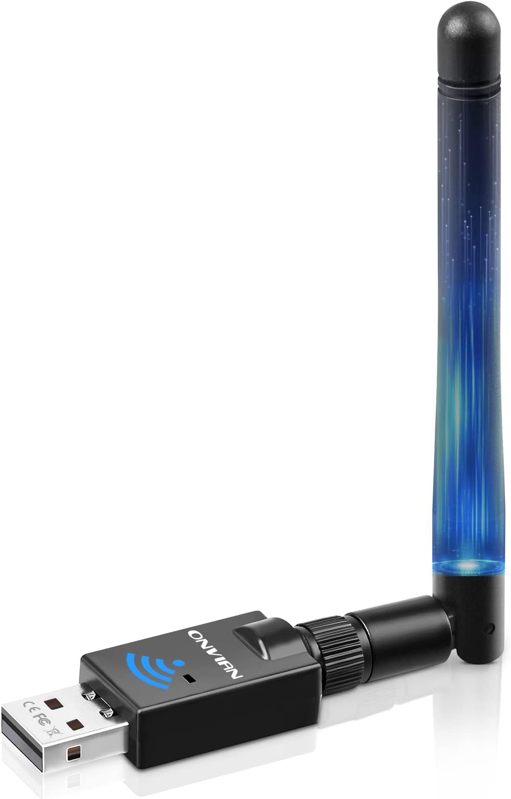 ONVIAN Bluetooth 5.0 Adapter for PC, 100M/328FT Long Range USB Bluetooth Dongle for PC Windows11/10/8/8.1/7, Wireless Bluetooth Transmitter Receiver for Desktop Laptop