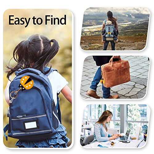 Image of Leather Keychain Case Holder Compatible with Apple AirTag, GPS Airtag Keychain Finder Tracker with Key Ring, Anti-Scratch Protective Air Tag Cover | Leather