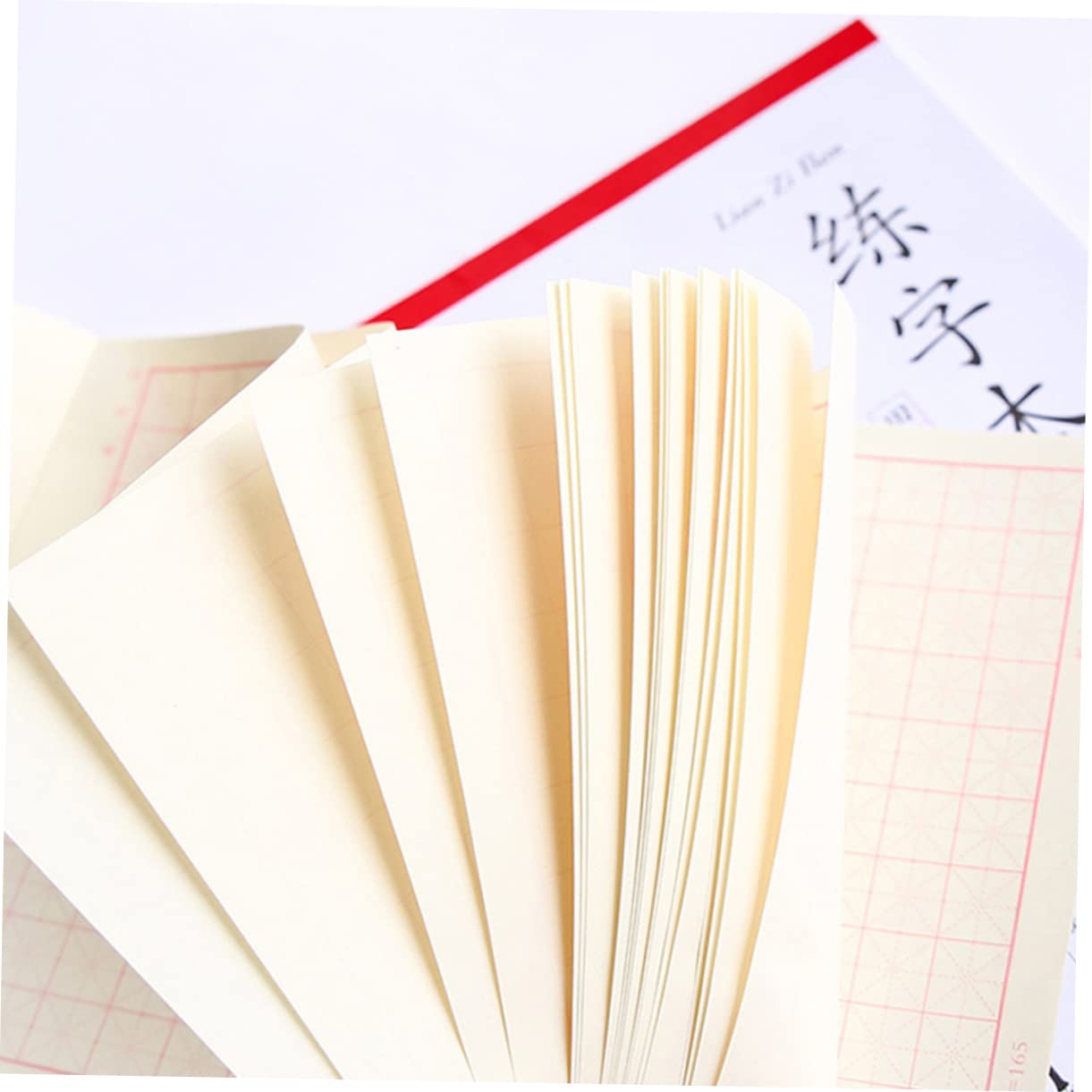jojofuny 2 ensembles Cahier D'Exercices Pour Tout-Petits Apprentissage Cursive Pratique De L' Calligraphie Chinoise Cahier 4 pièces * 2