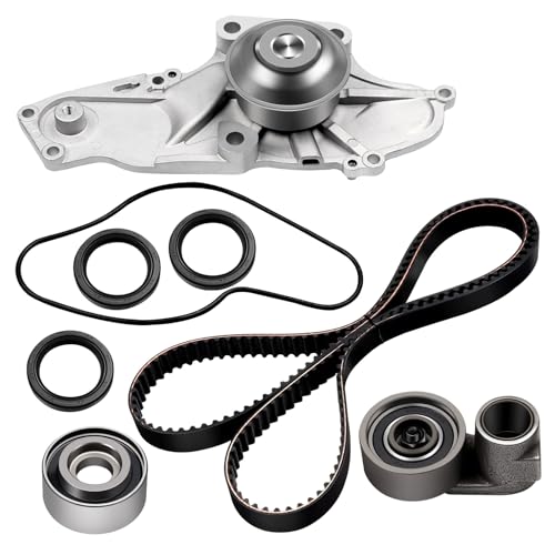 ECCPP Timing Belt Kit with Water Pump Compatible For Acura CL MDX TL,1998-2002 For Accord 1999-2004 For Honda Odyssey 2003-2004 For Honda Pilot 14510-P8A-A01 TS26286 WP135-2380 WP4024 TBK286