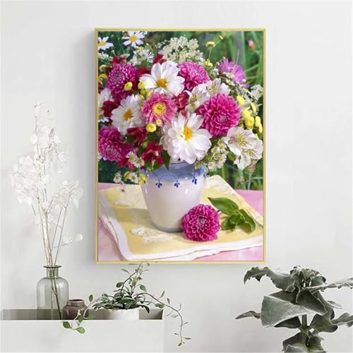 Broderie diamant fleurs 5D kit complet idéal pour offrir aux adultes