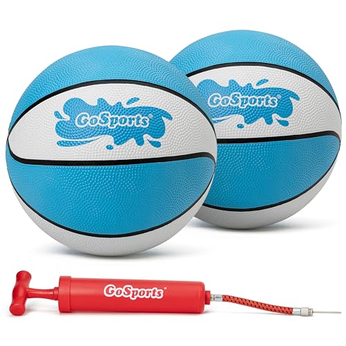 GoSports Water Basketballs 2 Pack - Size 6 (9 Inch), Great for Swimming Pool Basketball Hoops