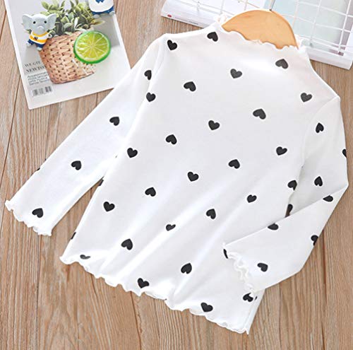 ASHER FASHION Big Girl's Long Sleeve Cotton Tee Shirt Crew Neck Solid Basic Top Shirt2