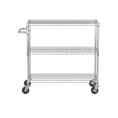 Miniatura 7 de TRINITY Carro cromado NSF de 3 niveles EcoStorage