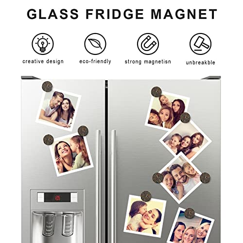Ethnic Handmade Decorations Printed Round Strong Magnet Refrigerator Glass Fridge Sticker Whiteboard Cabinet Locker Decoration #TOP4