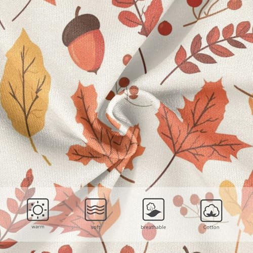 Wusikd Autumn Leaves Girls' Underwear Cotton Girls Briefs Soft Toddler Underwear 2T3