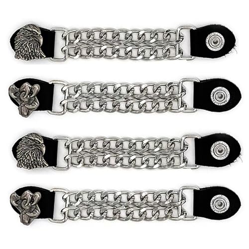 Vksjin Vest Extenders for men motorcycle 4Pcs Distinct Style Eagle & Claw