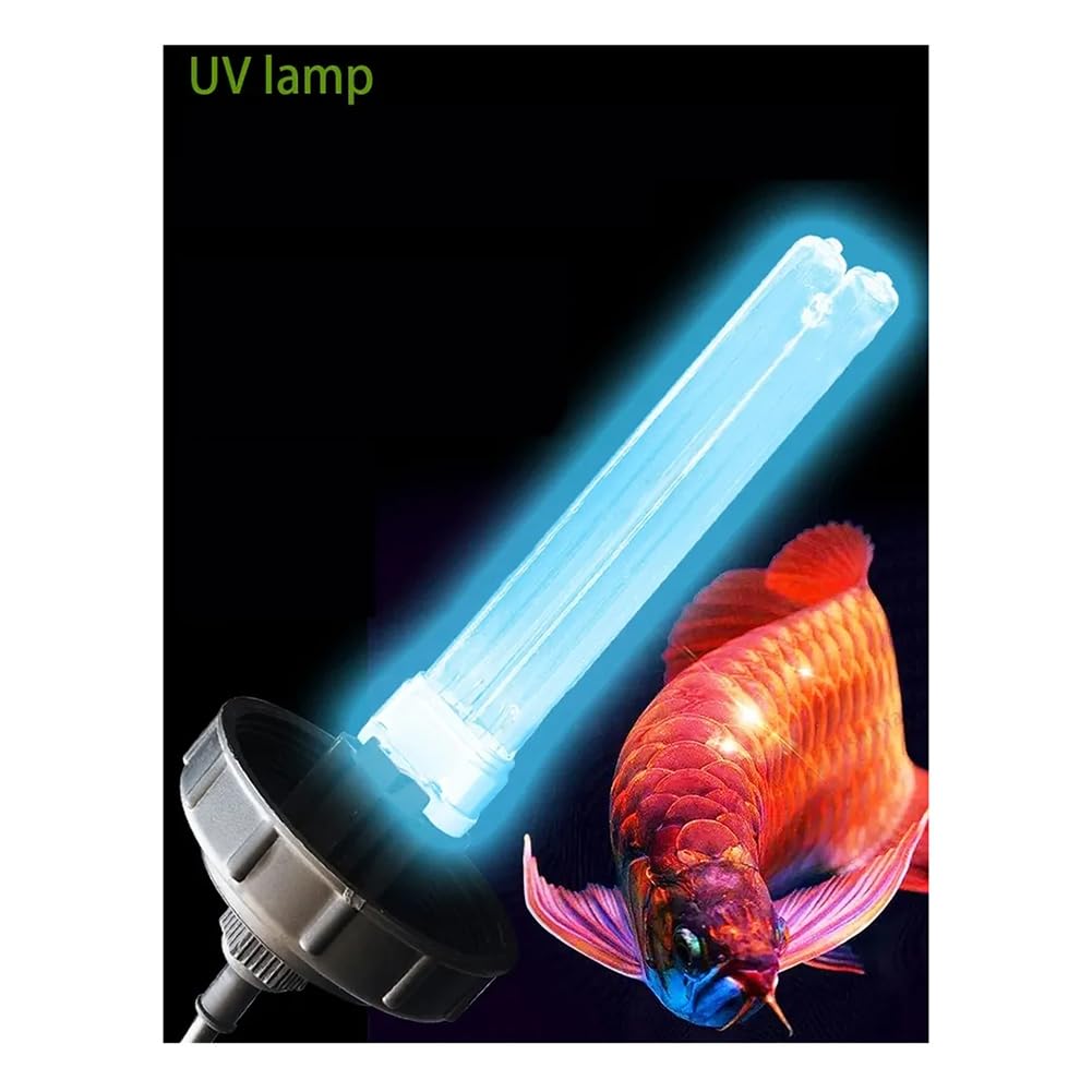 Lámpara Esterilizadora UV con Filtro Ultravioleta, Clarificador y Purificador de Agua para Estanques de Coral y Acuarios con Enchufe Europeo. EU Plug