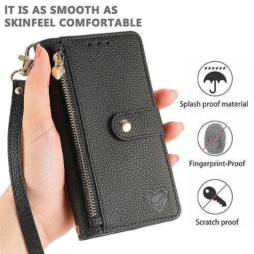 Pochette T-Mobile REVVL 8 zippée avec blocage RFID pour voyager l'esprit léger