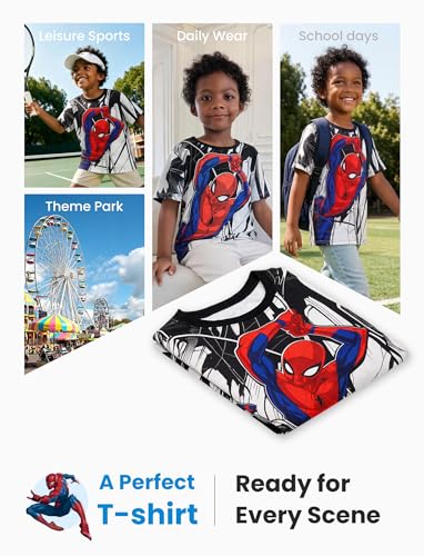 Image of Disney Princess Frozen Marvel Stitch Minnie Mickey Star Wars Girls /Boys Athletic Shirts UV Quick Dry Graphic T-Shirt 2-9 Year
