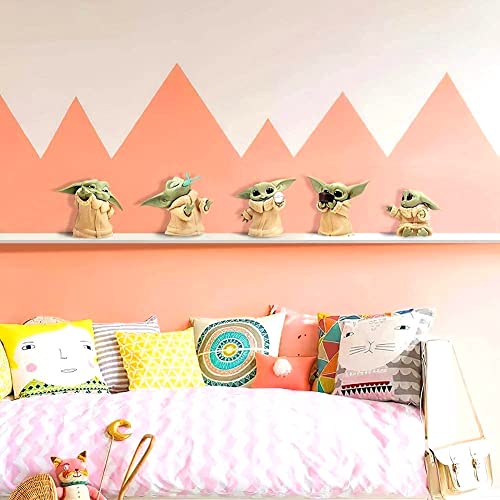 Image of Trunkin | Baby Yoda Doll Gift Toys 2-2.4 inch Mandalorian Yoda Baby Action Toys (Set B)| Yoda Figures 6Pcs /Set Action Figurine