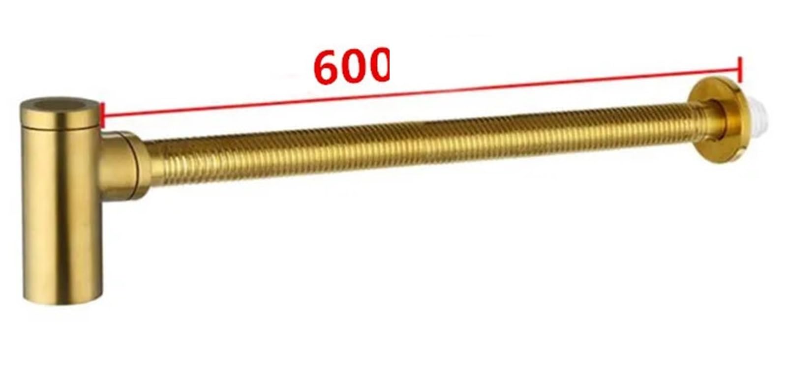 Fregadero de lavabo Oro pulido, drenaje emergente, tubo Flexible, cubierta redonda, latón con escurridor residuos desbordamiento, 1 Uds Para Bricolaje(Brushed Gold With hole)