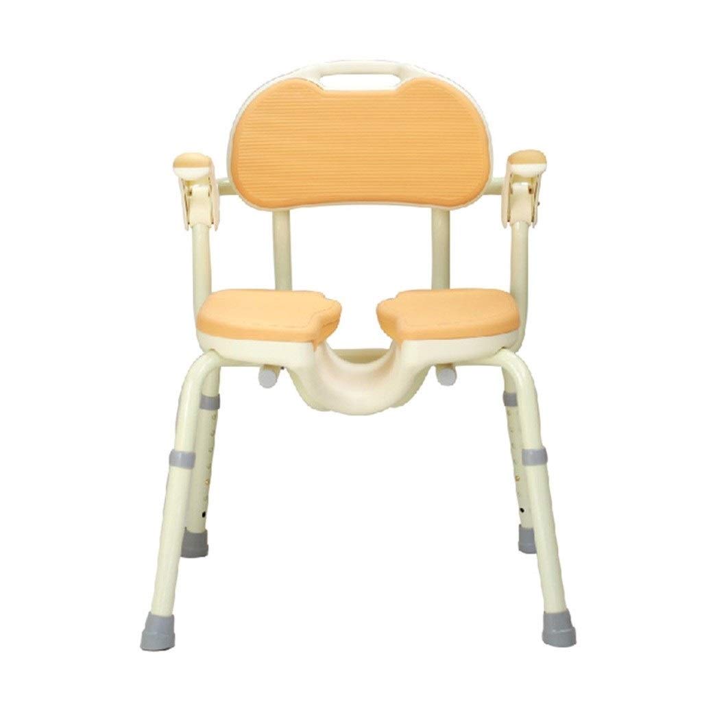 Sgabello da Doccia, Sedile da Doccia per Anziani, Altezza Regolabile, Sedia da Bagno, Sedile da Doccia A Forma di U con Braccioli