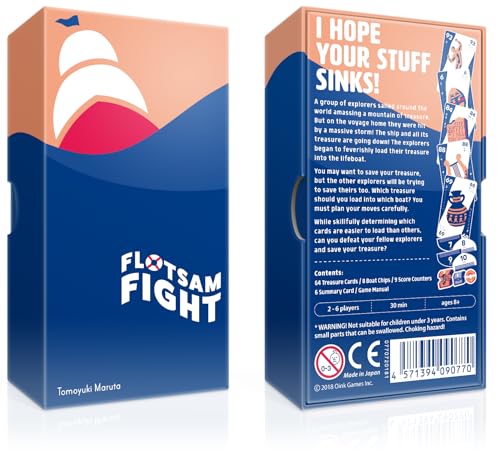 Oink Games Flotsam Flight - Japanese Strategic Card Game | Ages 8+ | Play Numbers to Clear Your Hand