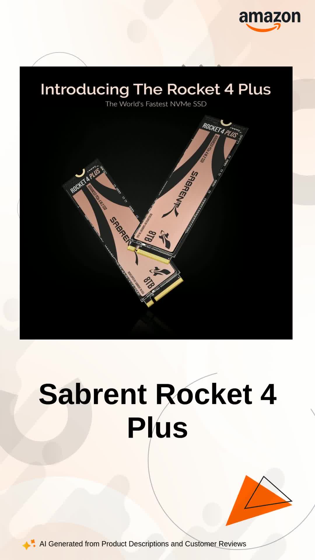 佐*様 SABRENT ROCKET 4 PLUS 8TB SSD Sabrent 8TB Rocket 4 Plus NVMe 4.0 Gen4 PCIe M.2 Internal SSD