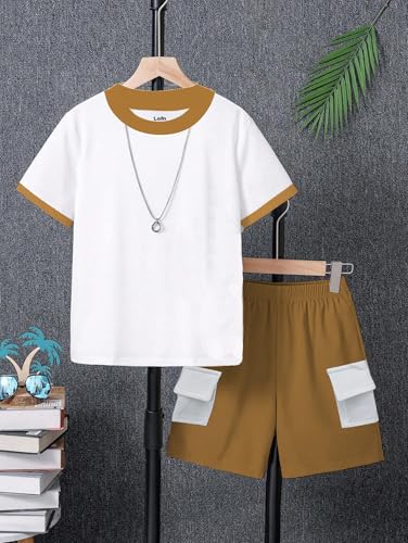 Image of Cotton Clothing Sets for Baby Boys & Baby Girls Kids Clothes for boys kids clothes for girls Printed Kids Clothing Sets (KDST85OR-KDST33CG-KDST93CP1)