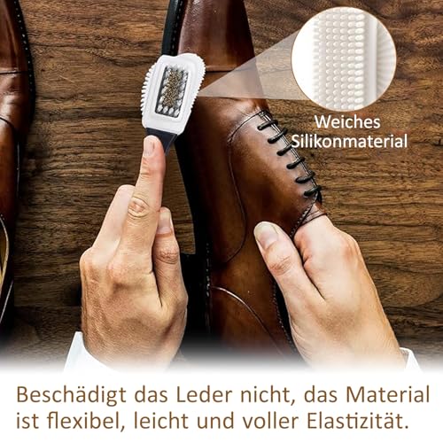 Brosse Daim Ensemble de 7 Pièces, Brosse Daim Chaussures, Kit Nettoyage Chaussure Daim avec Gomme de Nettoyage, Brosse à Crinière de Cheval, pour Enlever la Saleté et Maintenance – Image 6