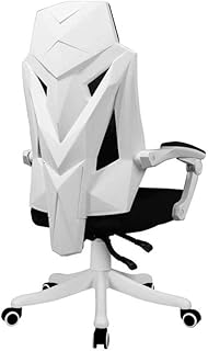 LKNJLL Silla de oficina Silla de juego con el reposapiés, respaldo alto Silla de ordenador de juego, Presidente Racing Estilo Silla ergonómica de cuero de la PU de escritorio con reposacabezas y Masaj