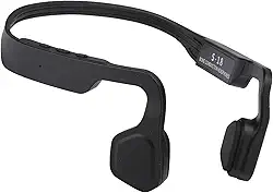 Fones de Ouvido de Condução óssea, 4.2 CVC Com Cancelamento de Ruído de Condução óssea para Esportes Ao Ar Livre Fone de Ouvido Estéreo para Caminhada, Caminhada, Corrida (Preto)