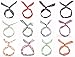 Cloris Twist Wired Bow Headbands Scarf Wrap Hair Accessory Assorted Color(12 Pack)
