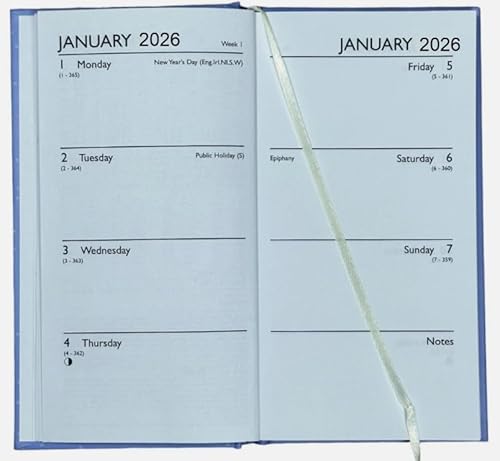 2026 Slim Week To View Diary Animated Set, WTV Cute (Rabbit)