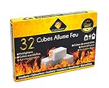 Pyrofeu Caja de 32 Pastillas Encendido de Parafina para barbacoas...