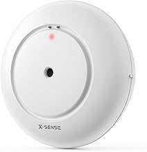 X-Sense STANDALONE Wassermelder mit Batterie, Wassersensor IP66, Mini-Wasserdetektor mit 110 dB Audio-Alarm, batteriebetrieben, Wasseralarm Melder für Küchen, Keller, Waschbecken, Boden und Pools
