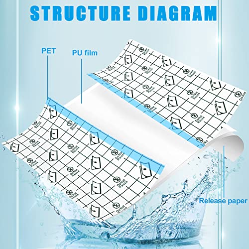 Serfeymi Tattoo Aftercare Waterproof Bandage Tattoo Cover Up Tape 6 Inch X 1.1 Yard X 2 Rolls Transparent Film Dressing Second Skin Bandage Tattoo Adhesive Wrap For Tattoo Healing Protection #TOP1