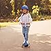 Globber V2 3-Wheel Kids Kick Scooter with LED Light Up Wheels and Adjustable Height and Comfortable Grips for Boys and Girls, Dark Blue