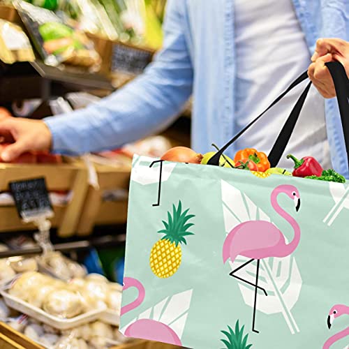 Panier de courses lavable avec fond renforcé rigide et structure pliable durable - 7