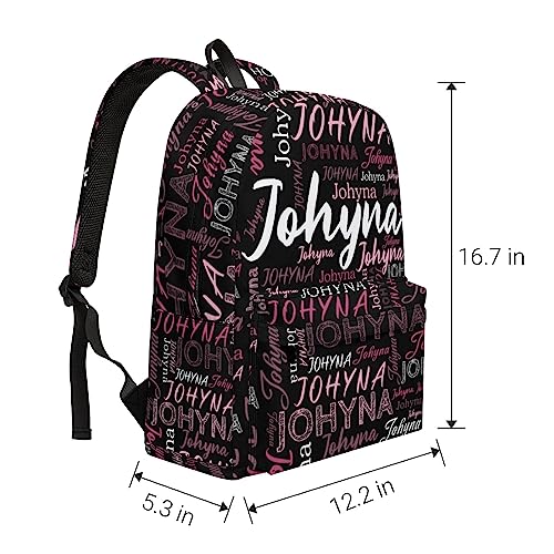 Custom Backpack with Name Personalized Name School Backpack, Customized Bookbag for Boys Girls Kids School Travel Work (Color9)3