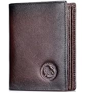 Amazon.com: STEELLION Unisex Vintage Leather Long Bifold Wallet