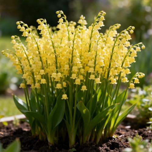 Rizoma de lirio de los valles, Lirio de los Valles resistentes, rizomas de jardín perennes, Lirio de los Valles raras para plantar en el jardín-3 Rizomas-a