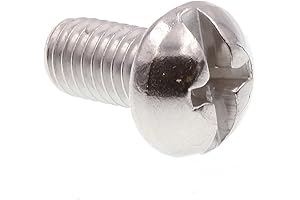 Prime-Line 10-32 Screws - Stainless Steel Machine Screw, Round Head, Slotted/Phillips Combo