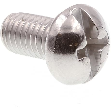 Prime-Line 10-32 Screws - Stainless Steel Machine Screw, Round Head, Slotted/Phillips Combo