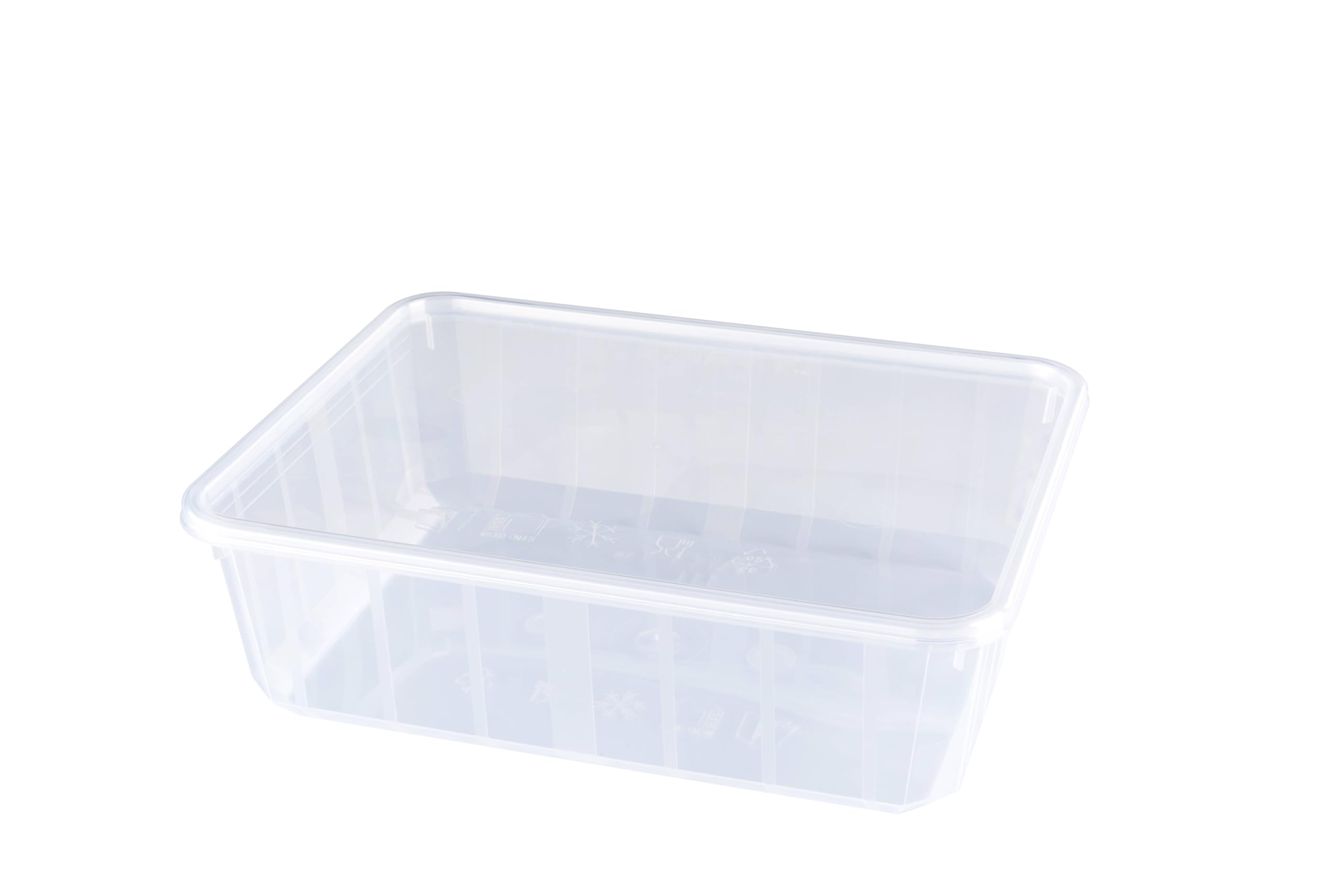METRO Professional Boîte de conservation, polypropylène, 1.1 L, 55 mm, avec couvercle, 25 pièces